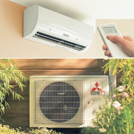 ductless heat pump installation