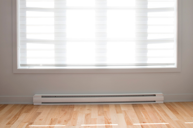 electric baseboard heating system installation