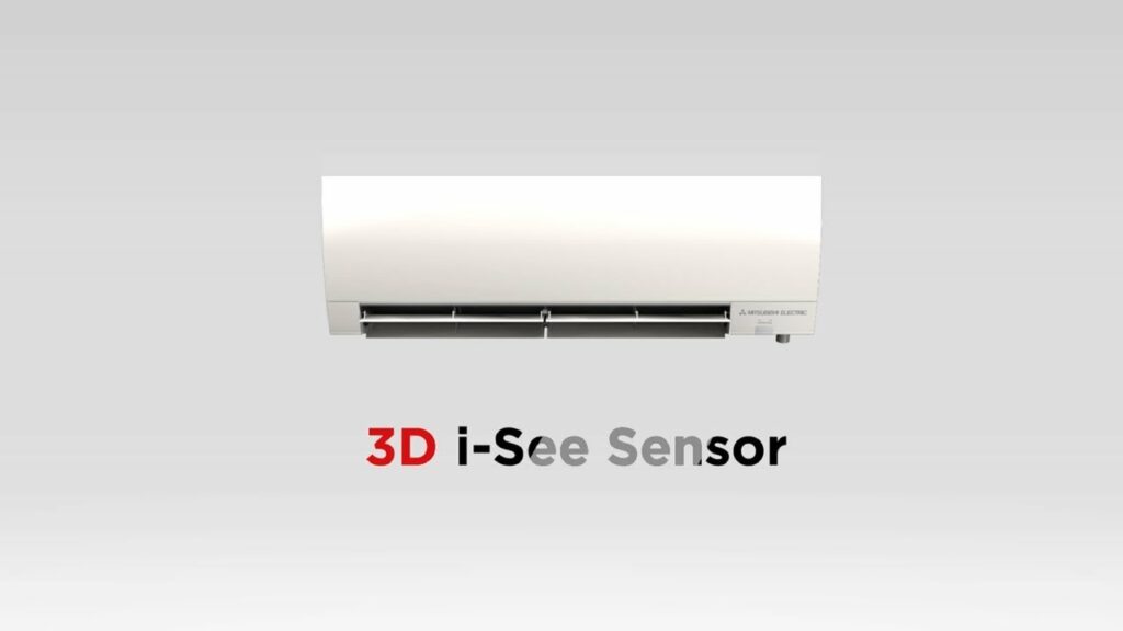 Mitsubishi 3D-i-see Sensor - ductless air conditioning installation